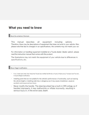 toyota allion 2010-2011 owners manual in english